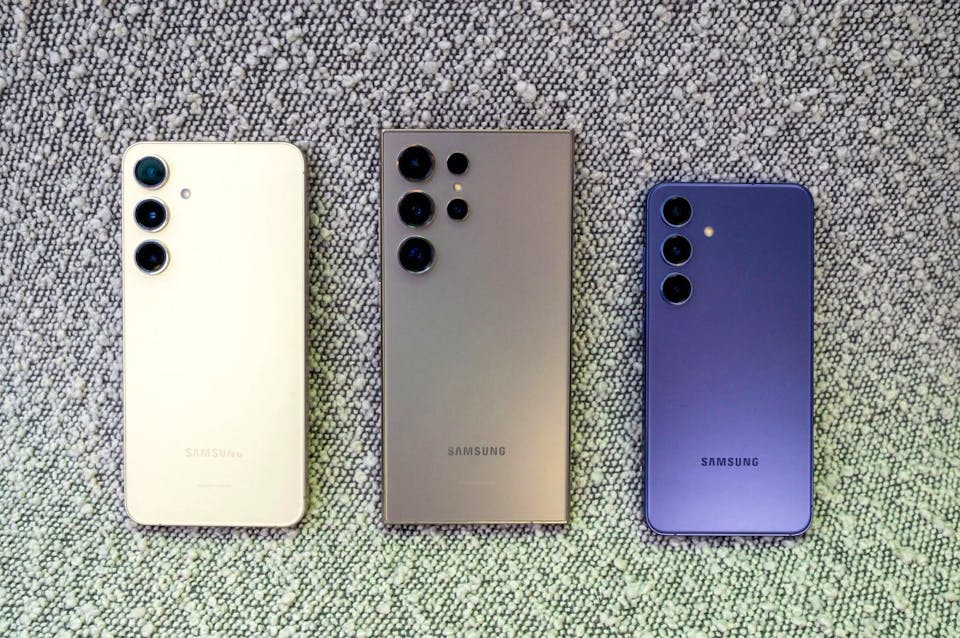 The range of Samsung Galaxy S24.