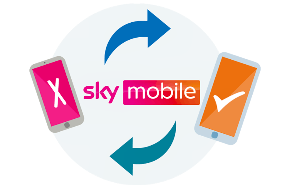 'sky mobile swap' illustration